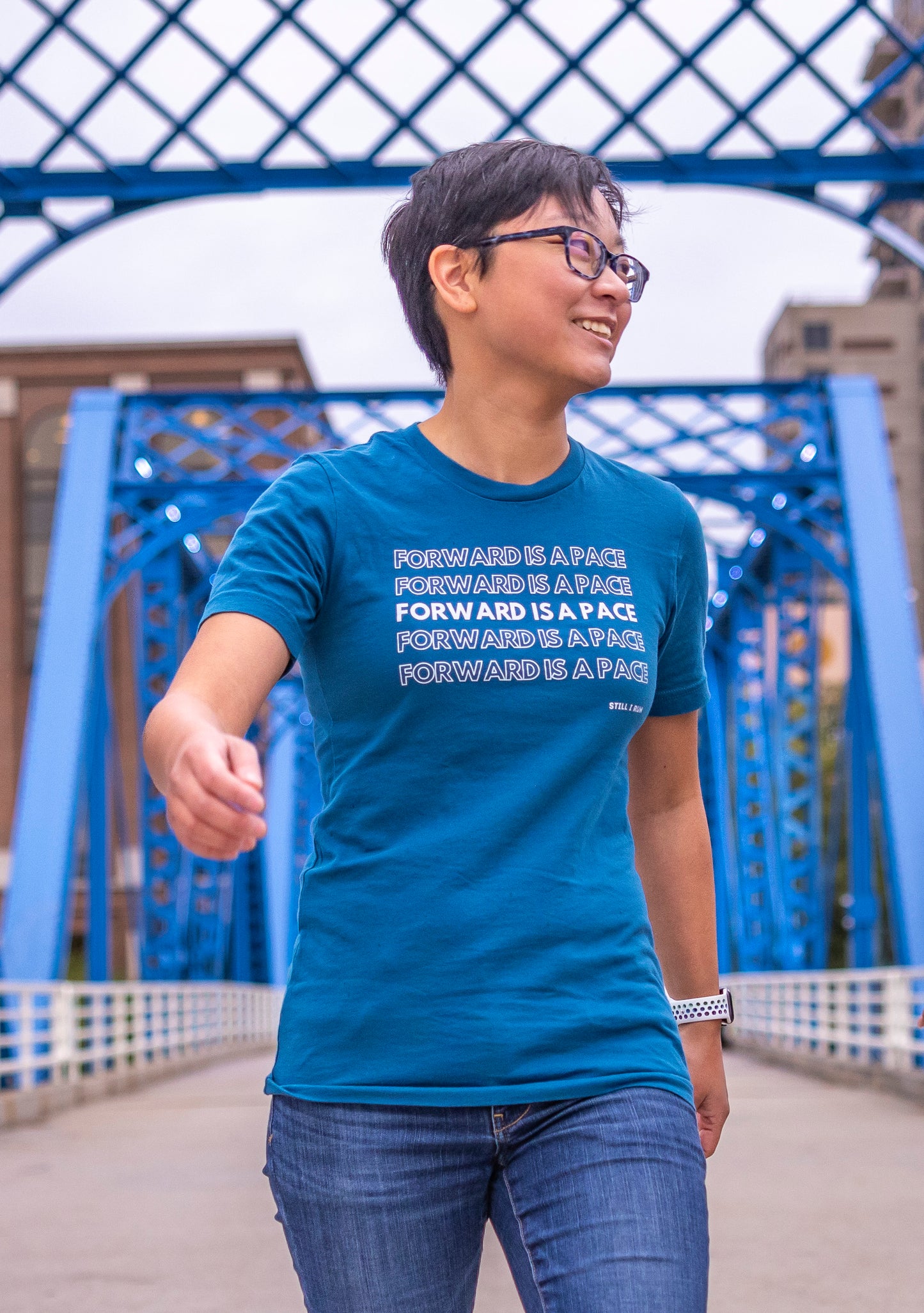 Forward is a Pace — Premium Jersey Short-Sleeve T-Shirt