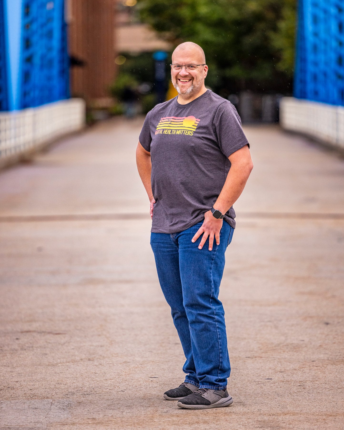 Mental Health Matters Horizon — Premium Jersey T-Shirt