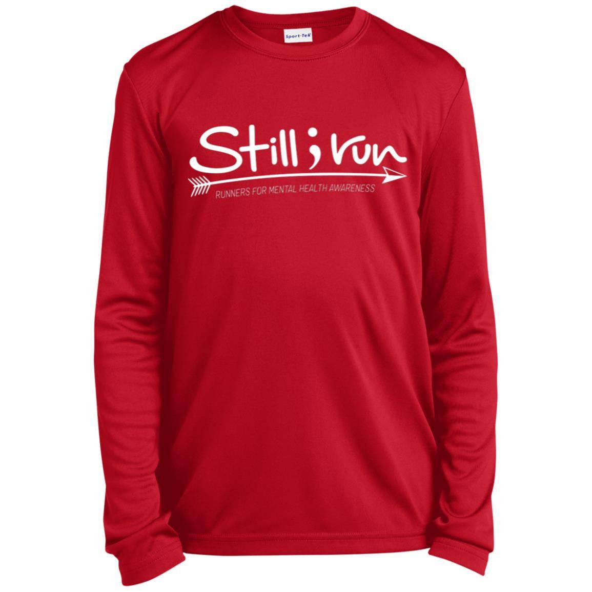 Still I Run Youth Long Sleeve Performance Tee - Still I Run