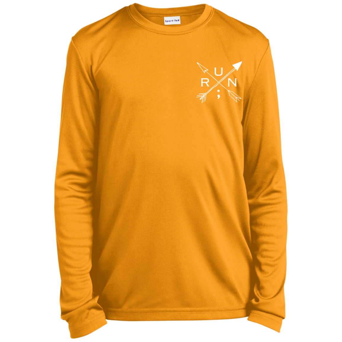 Run Arrows "Pocket" Youth Long Sleeve Performance Tee