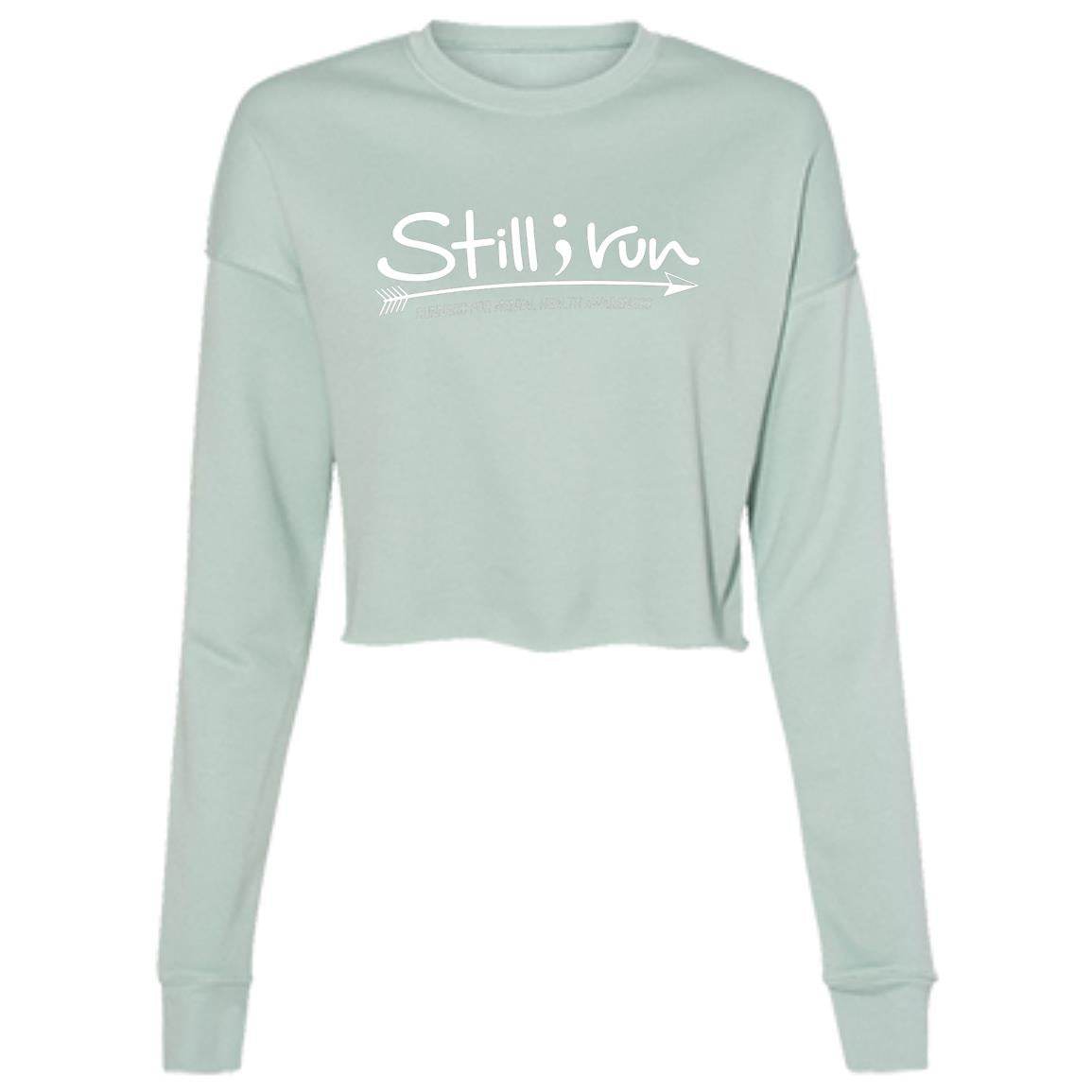 Still I Run Cropped Fleece Crewneck Sweatshirt