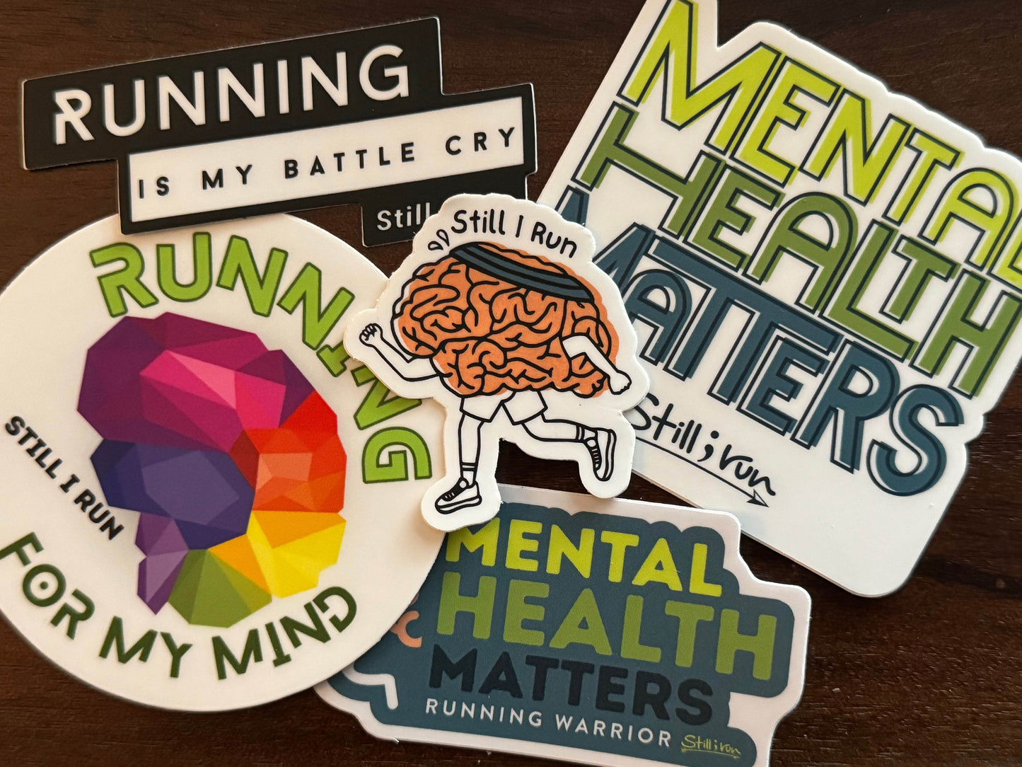 Mental Health Matters Running Warrior Sticker - Still I Run