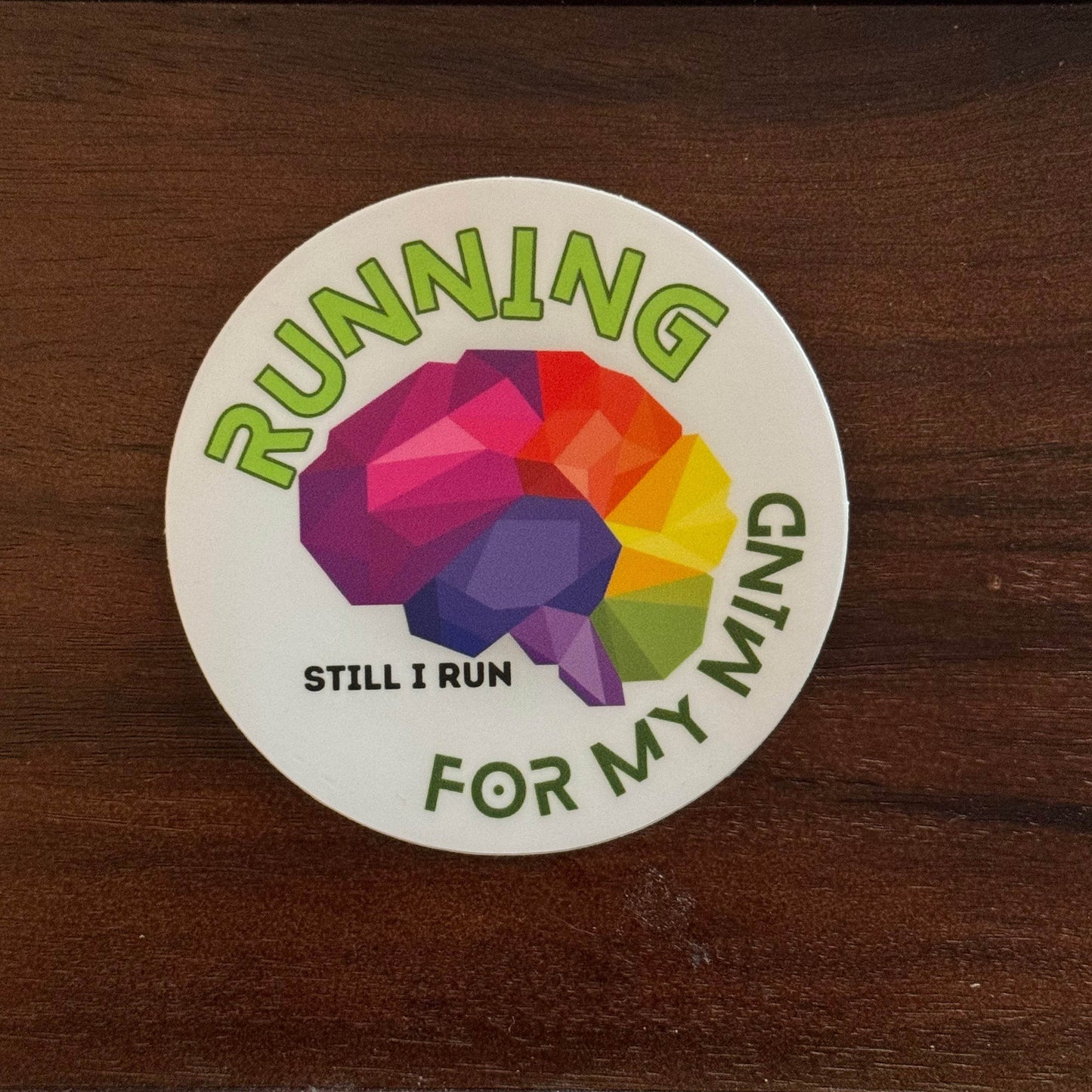 Running for My Mind Sticker