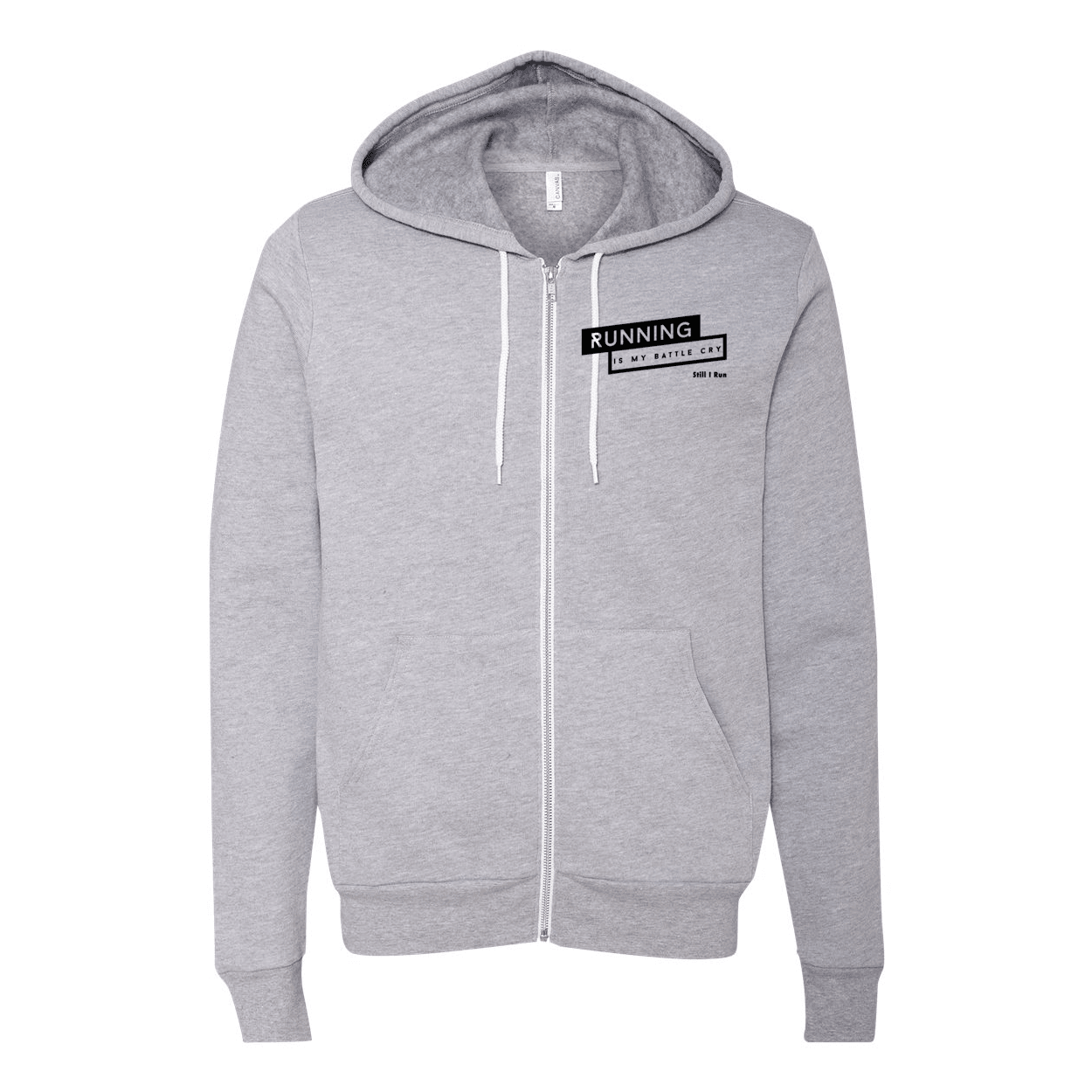 Running is My Battle Cry - Unisex Full-Zip Hoodie