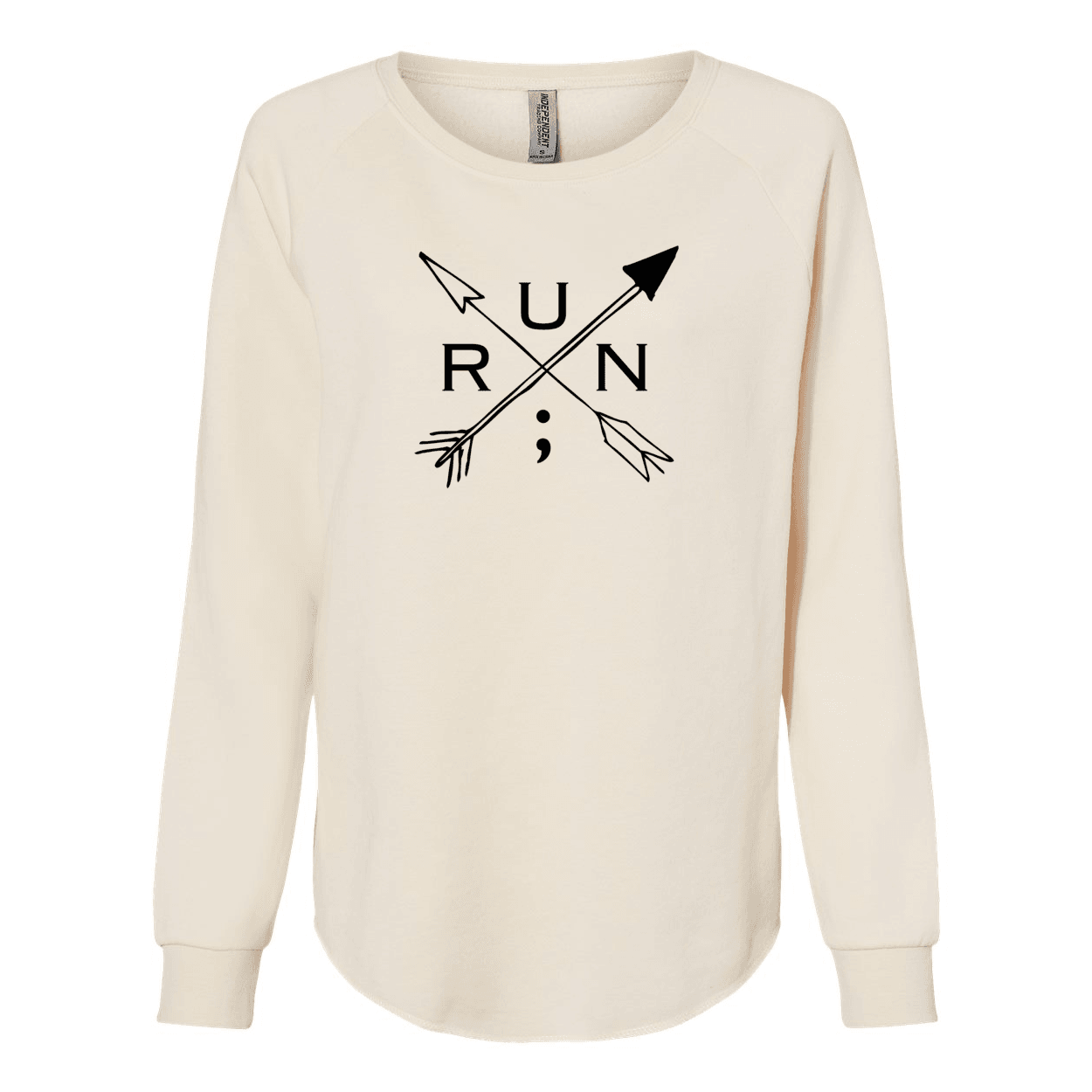 Run Arrows - Flared Crewneck Sweatshirt - Still I Run