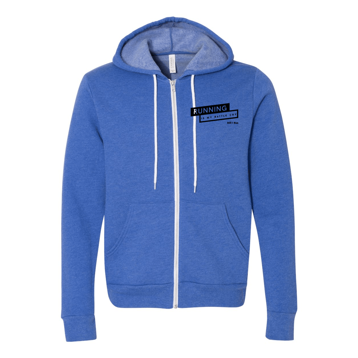 Running is My Battle Cry - Unisex Full-Zip Hoodie