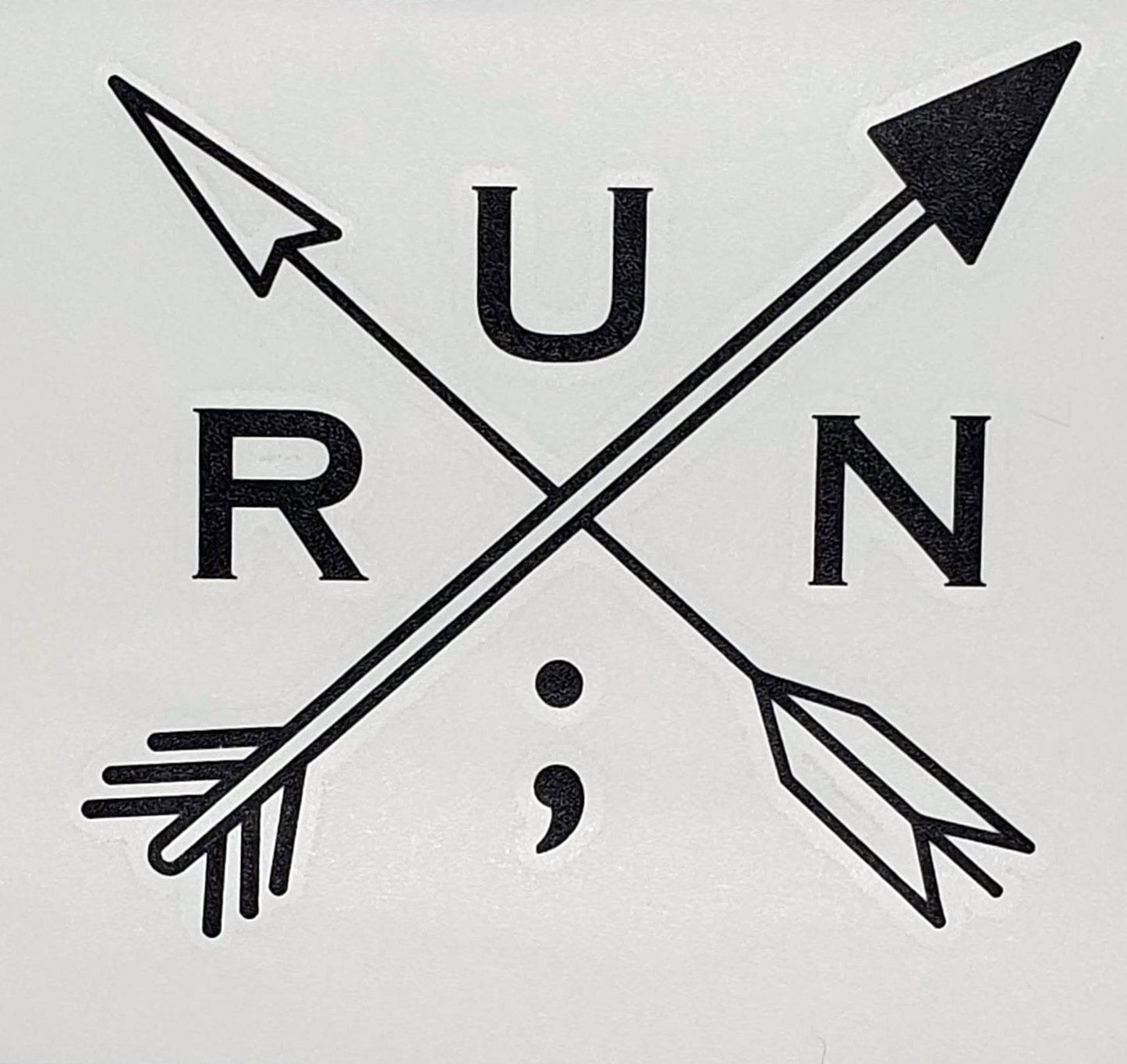 Run Arrows Vinyl Sticker - Still I Run