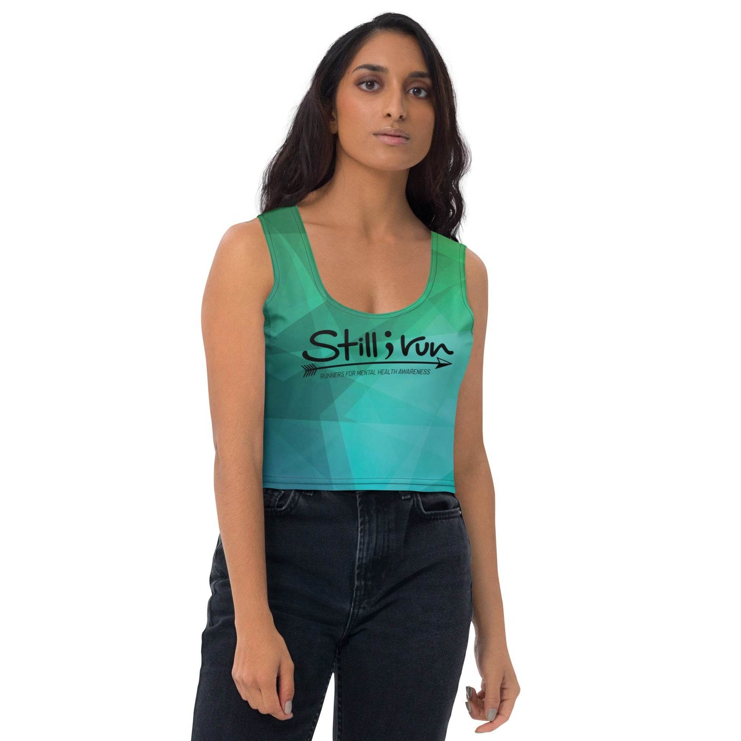 Still I Run - Ladies' Crop Top Tank - Still I Run