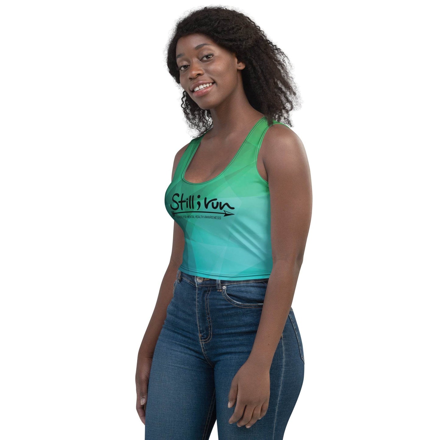 Still I Run - Ladies' Crop Top Tank - Still I Run
