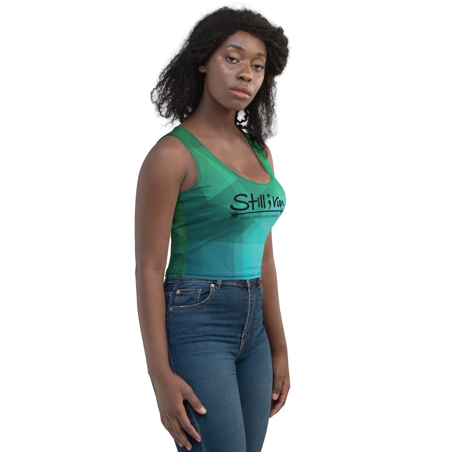 Still I Run - Ladies' Crop Top Tank - Still I Run