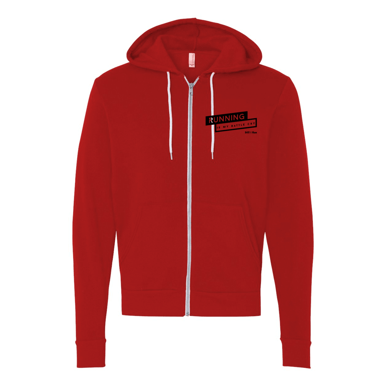 Running is My Battle Cry - Unisex Full-Zip Hoodie
