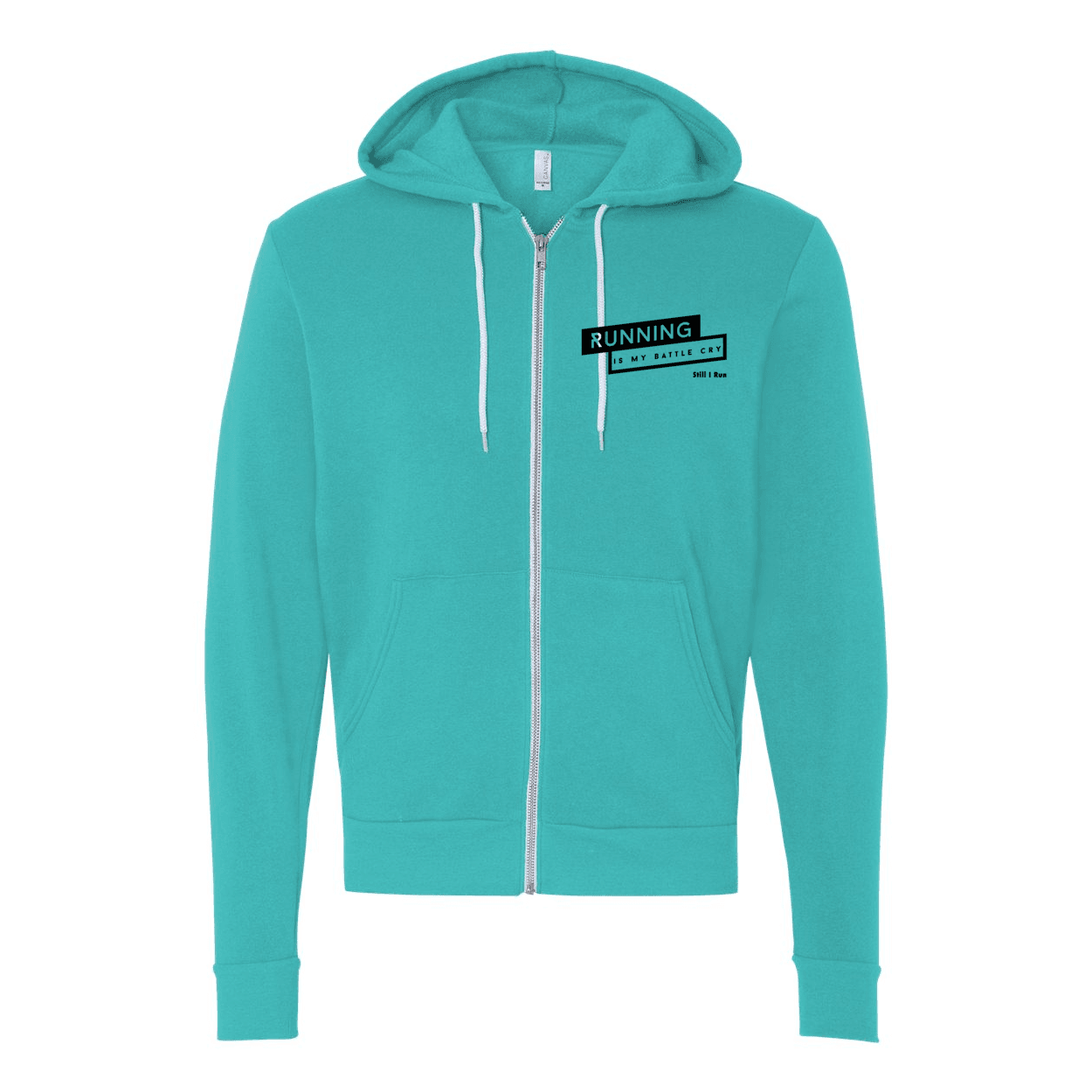 Running is My Battle Cry - Unisex Full-Zip Hoodie