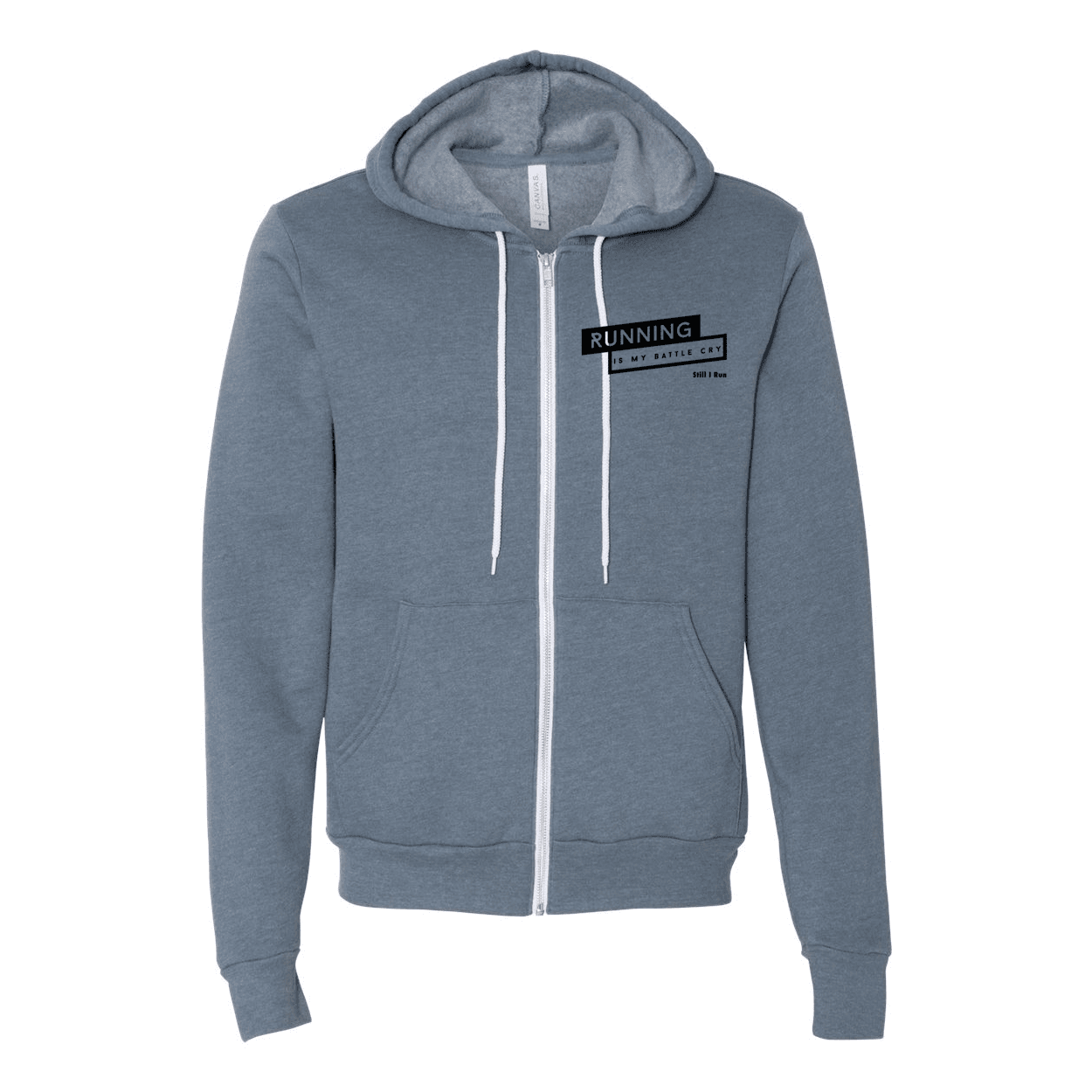 Running is My Battle Cry - Unisex Full-Zip Hoodie