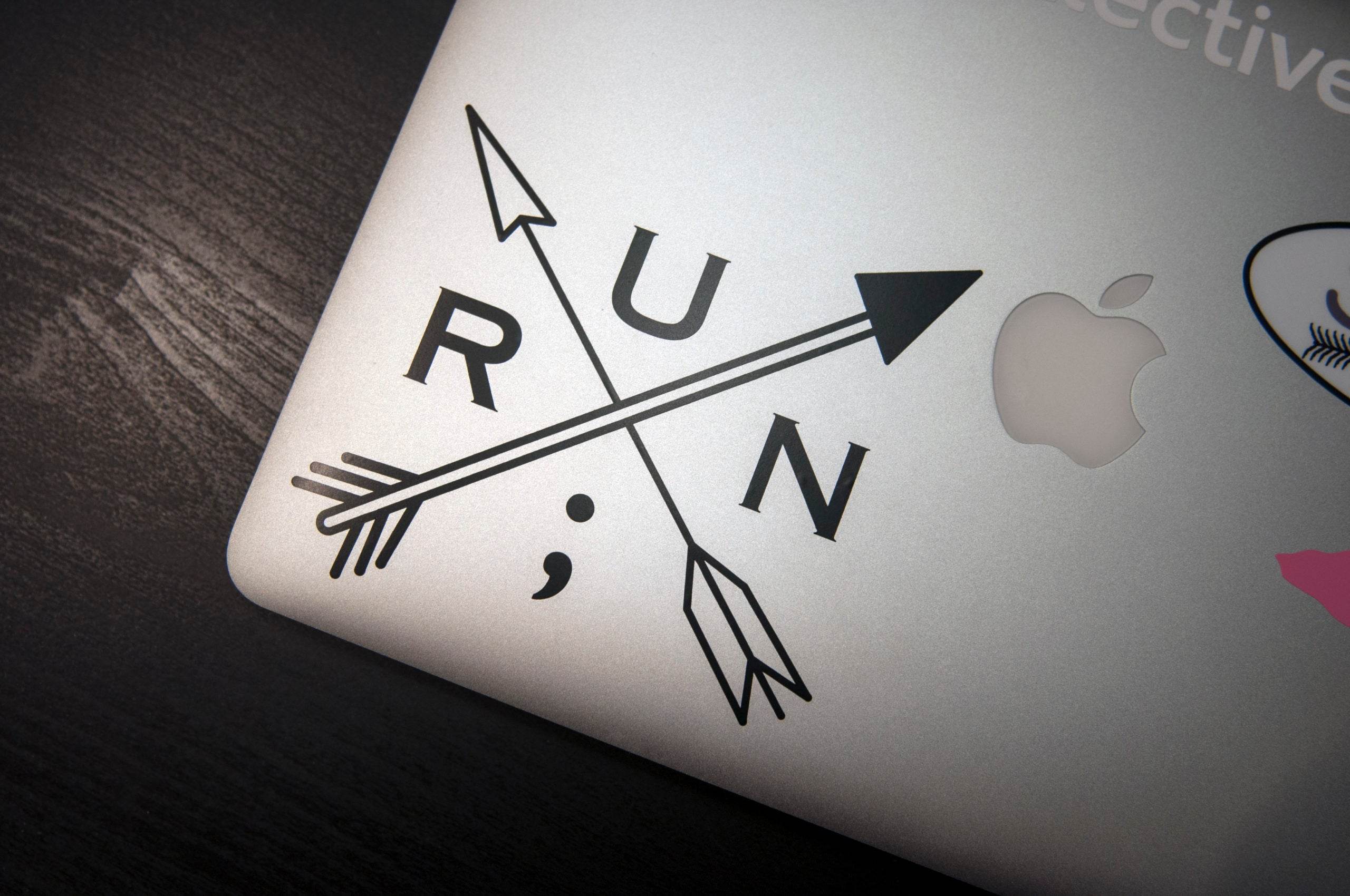 Run Arrows Vinyl Sticker - Still I Run