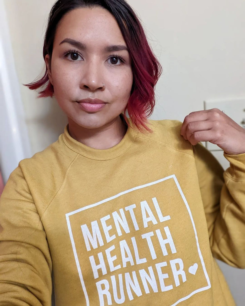 Mental Health Runner Crewneck Sweatshirt