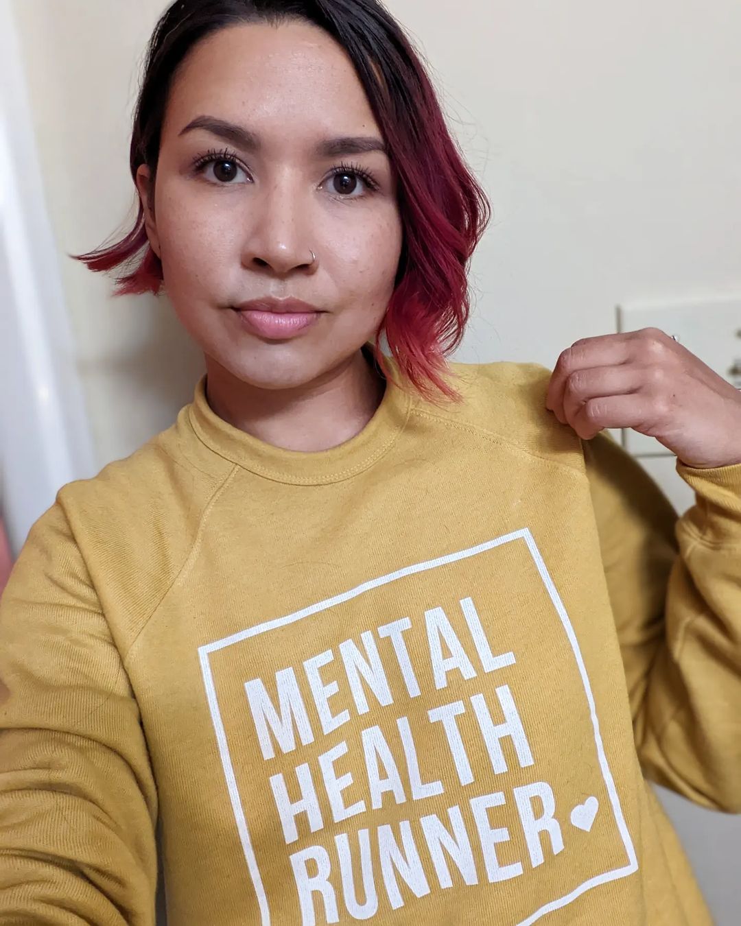 Mental Health Runner Crewneck Sweatshirt