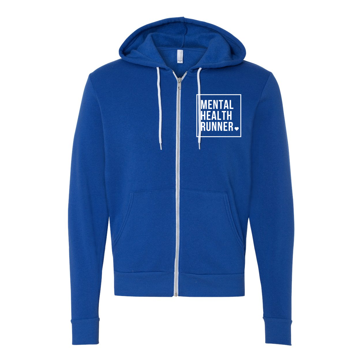 Mental Health Runner - Unisex Full-Zip Hoodie