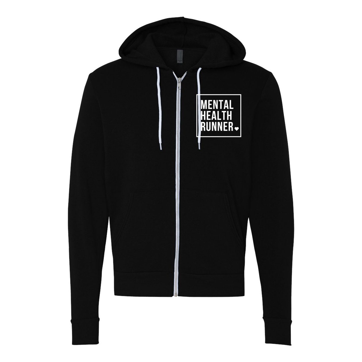 Mental Health Runner - Unisex Full-Zip Hoodie