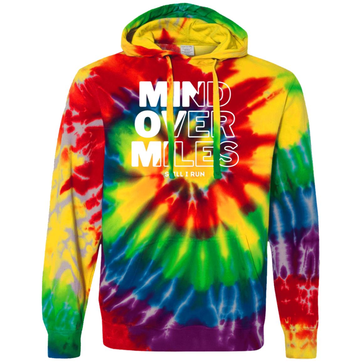 Mind over Miles — Unisex Tie-Dyed Pullover Hoodie