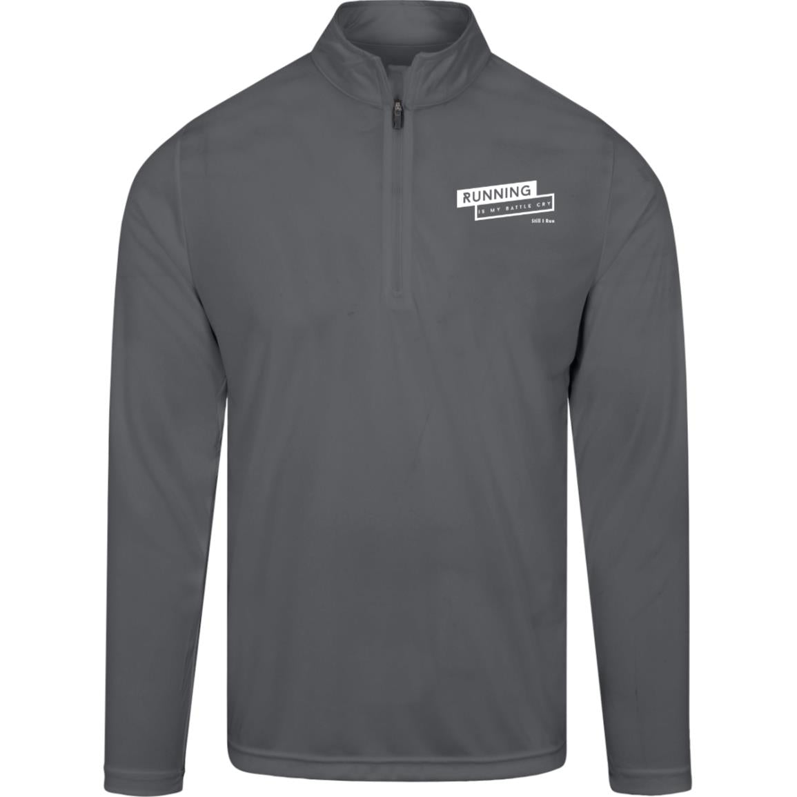 Running is my Battle Cry Mens Team Quarter Zip Pullover