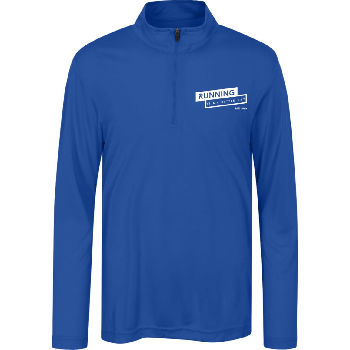 Running is my Battle Cry Youth Team Quarter Zip Pullover