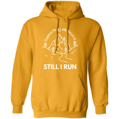 Through Peaks and Valleys Pullover Hoodie (Front)