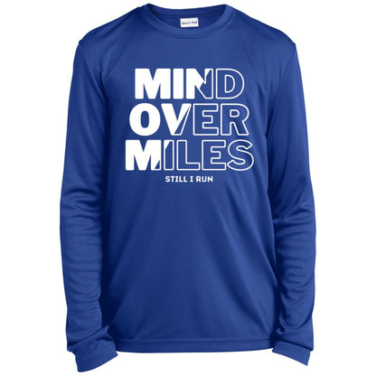 Mind over Miles — Long Sleeve Performance Tee (Youth/Petite)