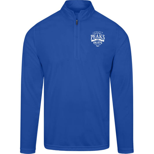 Through Peaks and Valleys Mens Team Quarter Zip Pullover