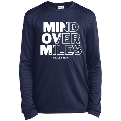 Mind over Miles — Long Sleeve Performance Tee (Youth/Petite)