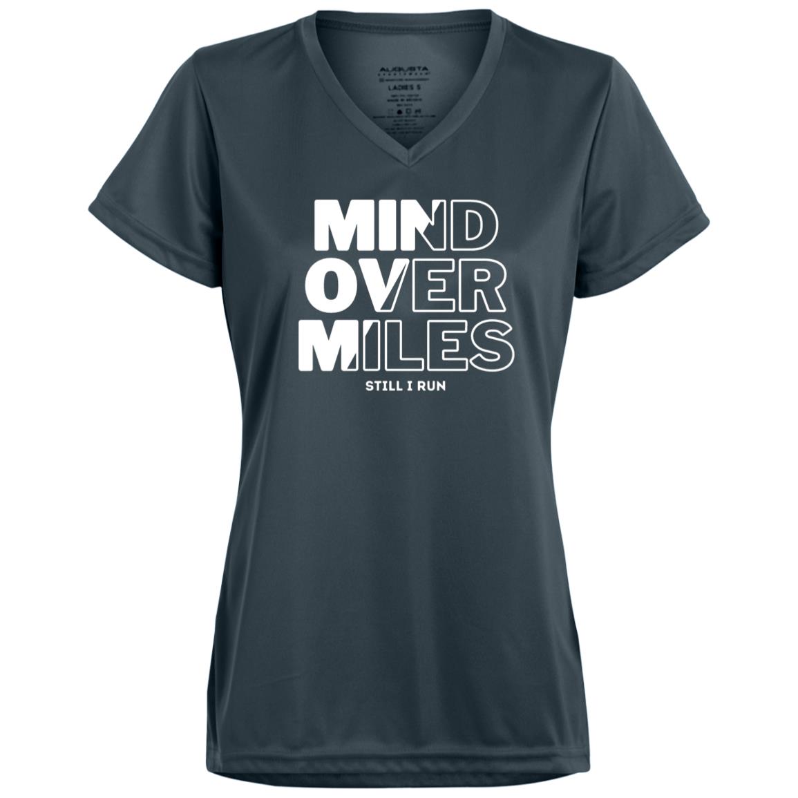 Mind over Miles — Moisture-Wicking V-Neck Tee