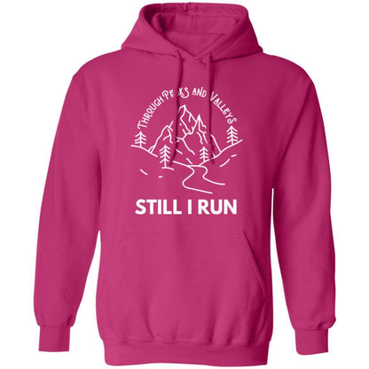Through Peaks and Valleys Pullover Hoodie (Front)