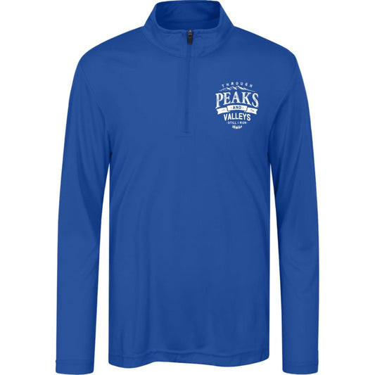 Through Peaks and Valleys Youth Team Quarter Zip Pullover