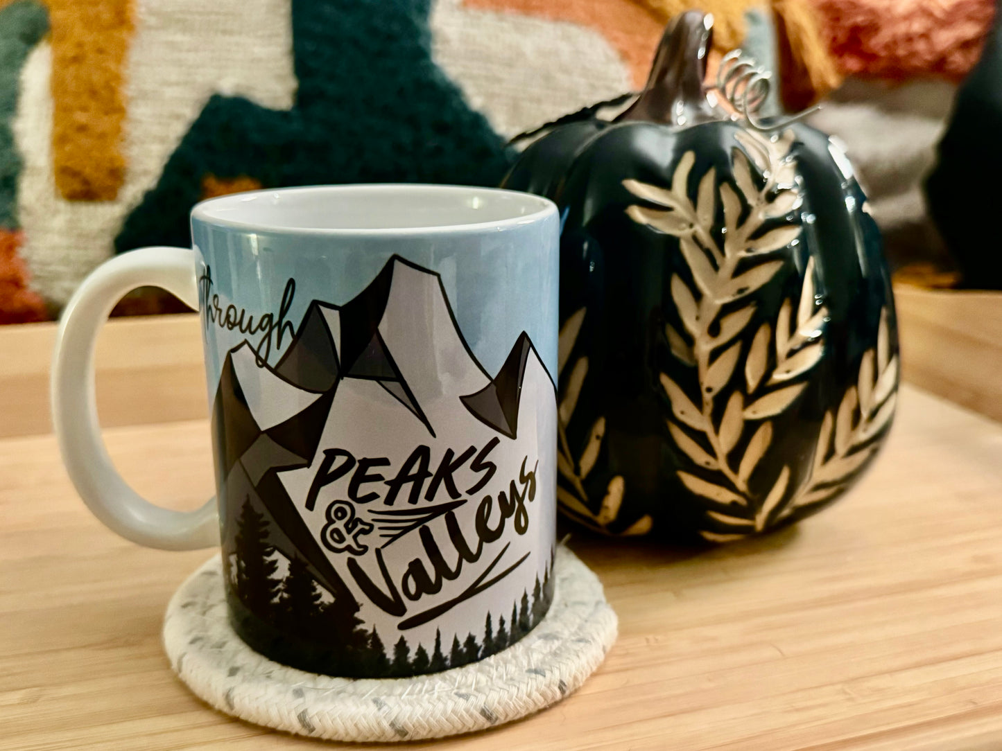 Through Peaks and Valleys — 11oz White Mug