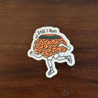 Running Brain Mini Sticker