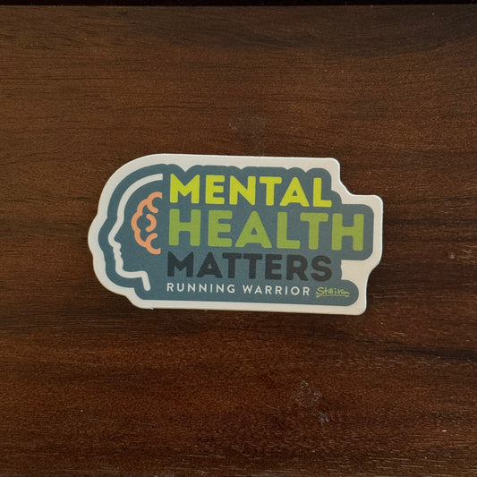 Mental Health Matters Running Warrior Sticker