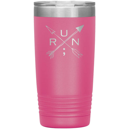 Run Arrows - 20oz Insulated Tumbler - Still I Run