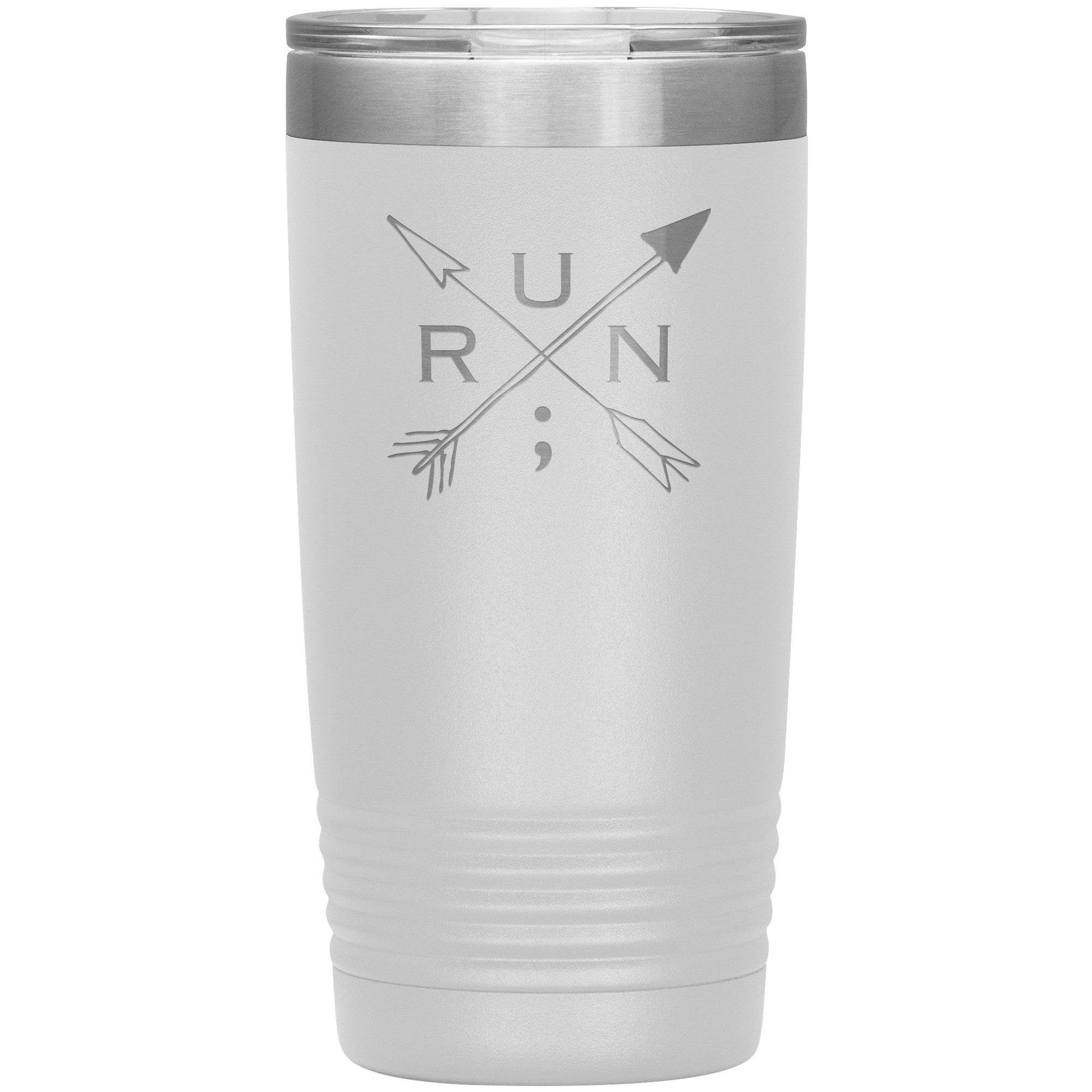 Run Arrows - 20oz Insulated Tumbler - Still I Run