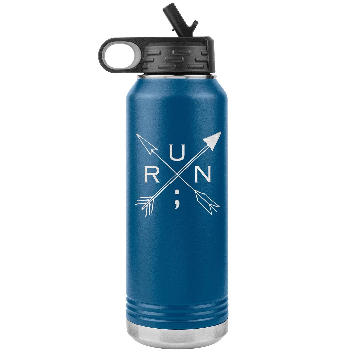 Run Arrows - 32 oz Insulated Water Bottle