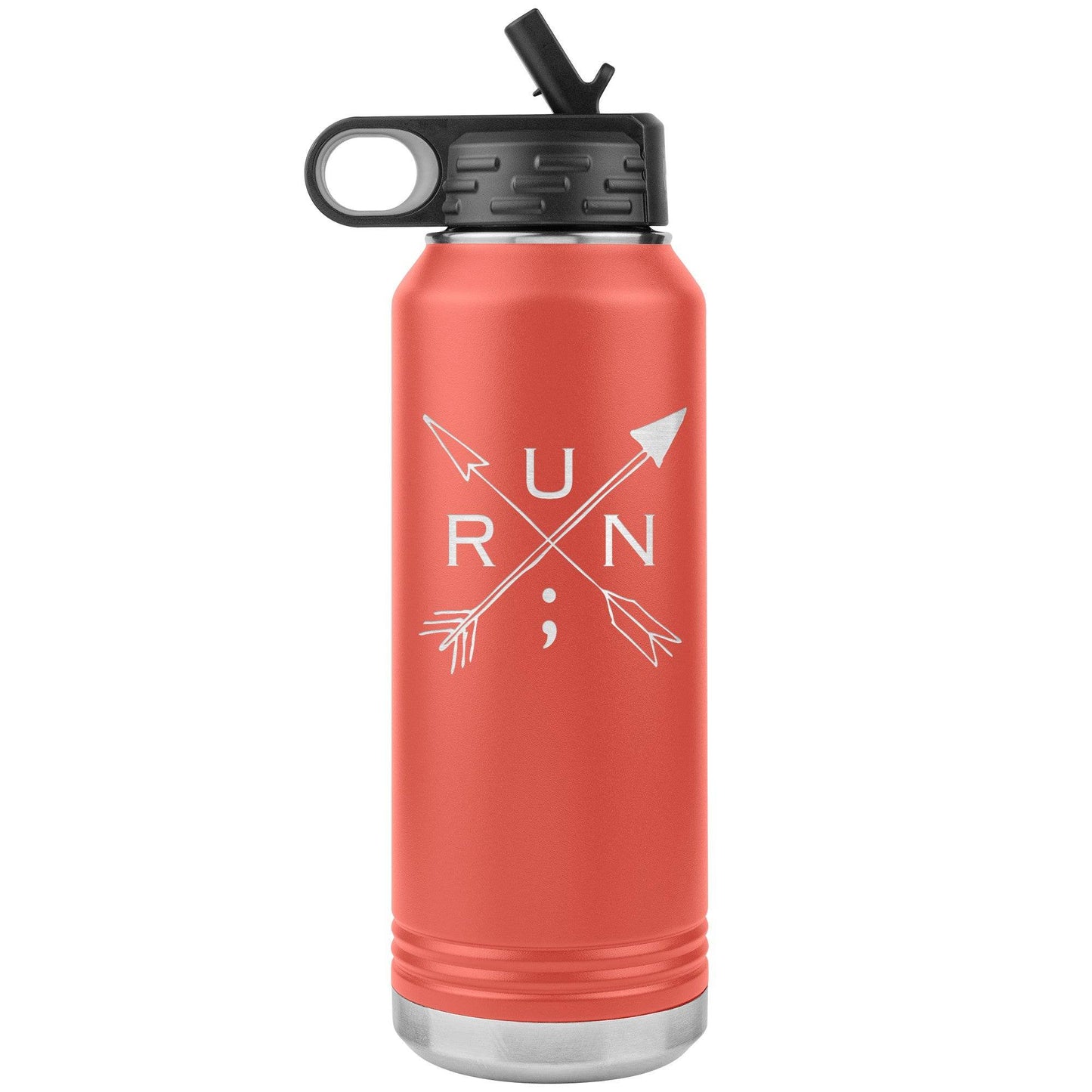 Run Arrows - 32 oz Insulated Water Bottle
