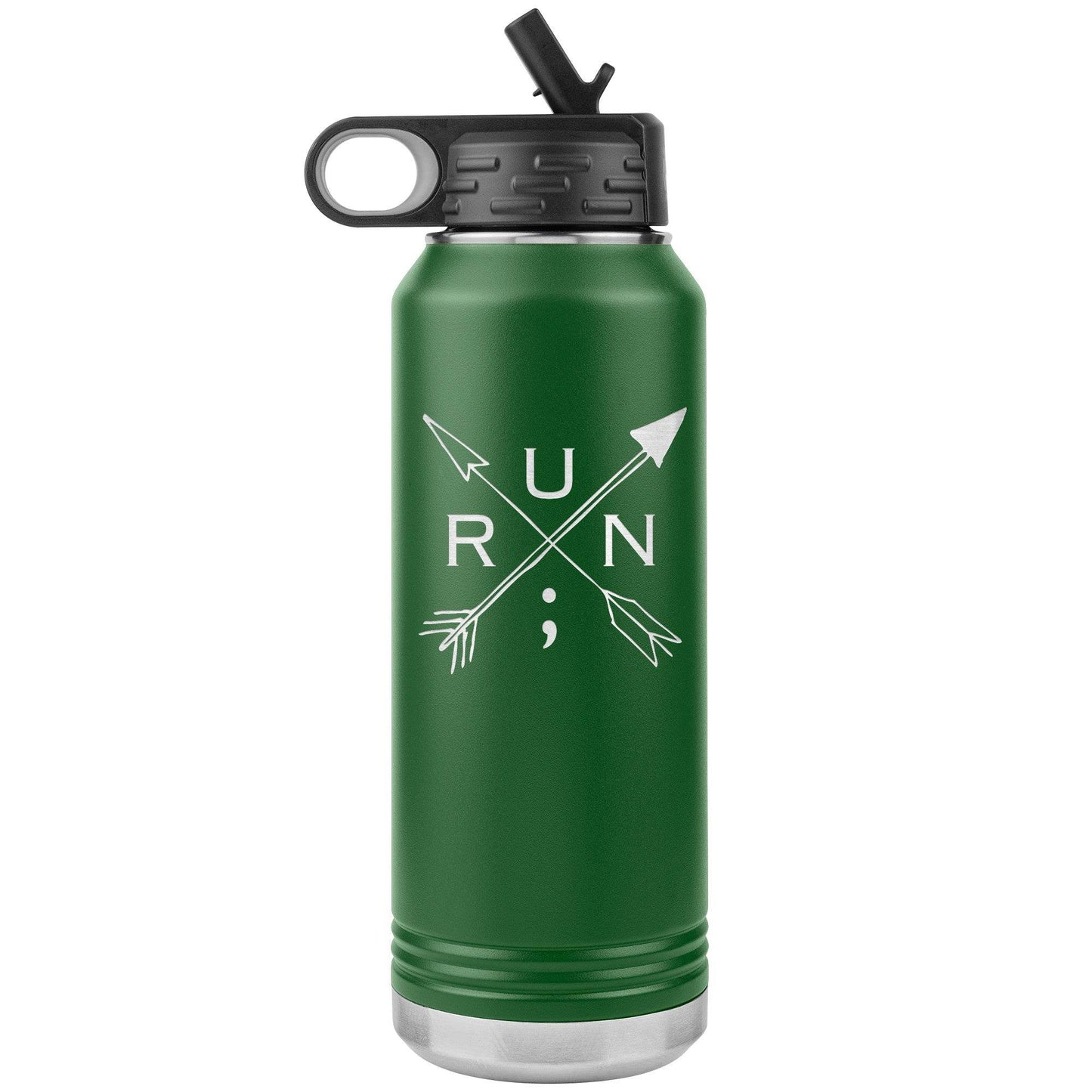 Run Arrows - 32 oz Insulated Water Bottle