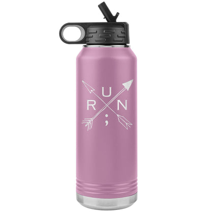 Run Arrows - 32 oz Insulated Water Bottle
