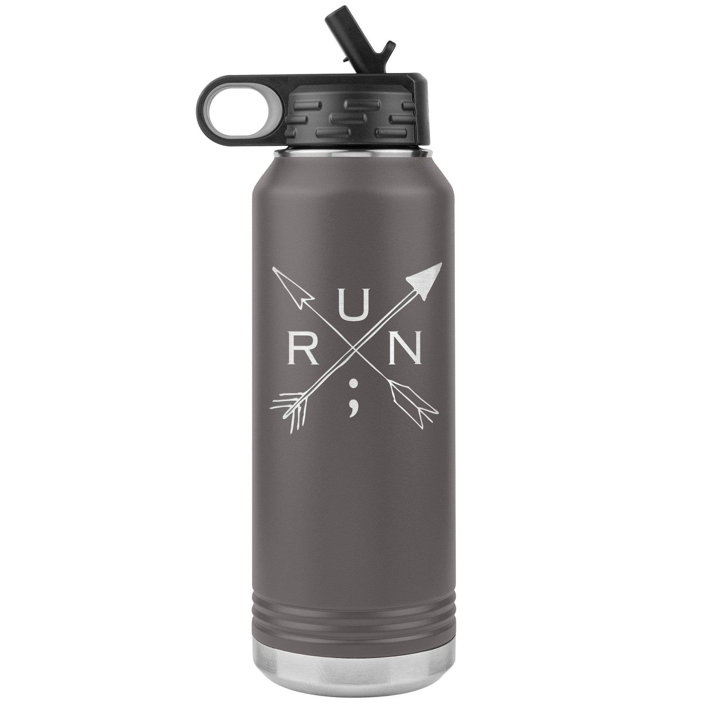 Run Arrows - 32 oz Insulated Water Bottle
