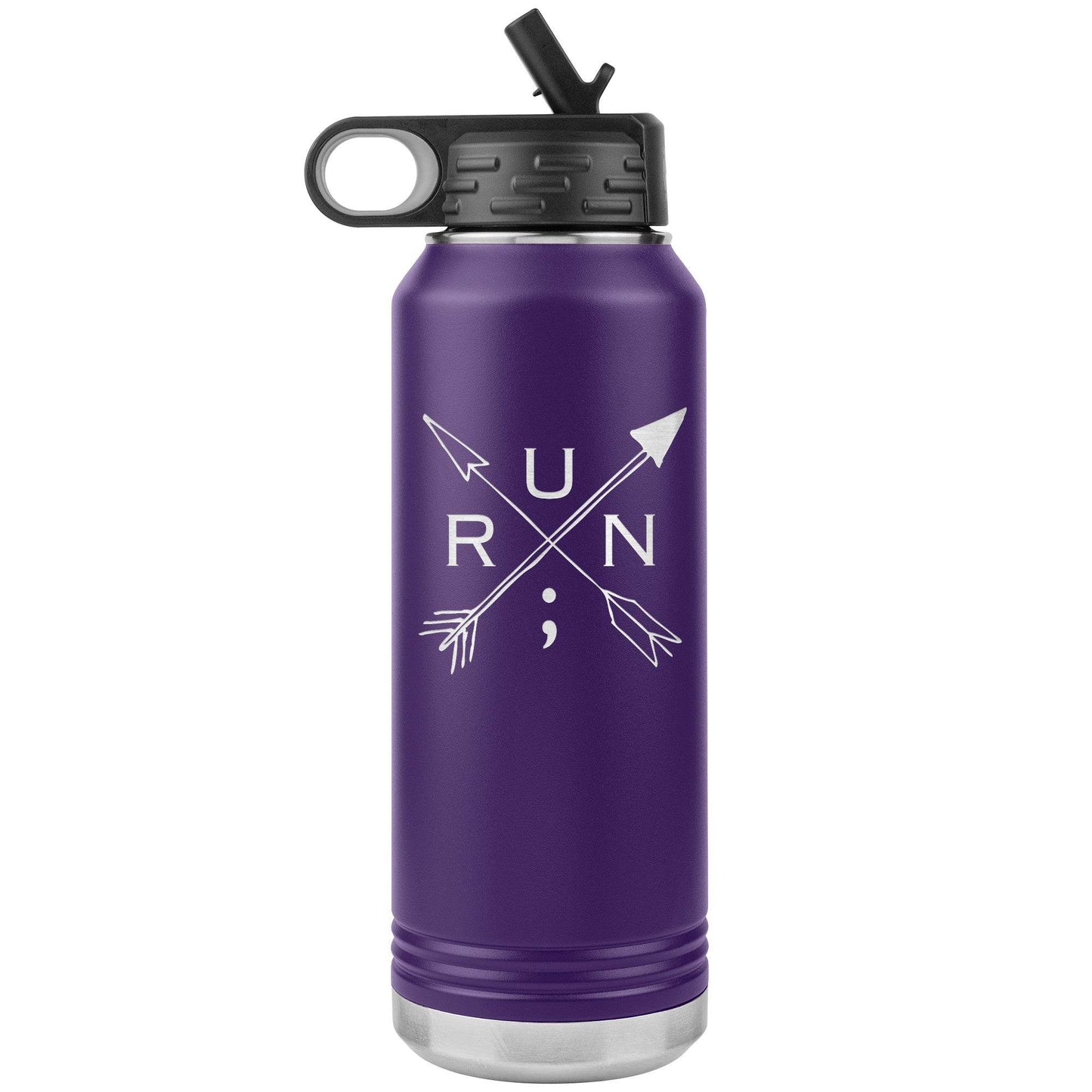 Run Arrows - 32 oz Insulated Water Bottle
