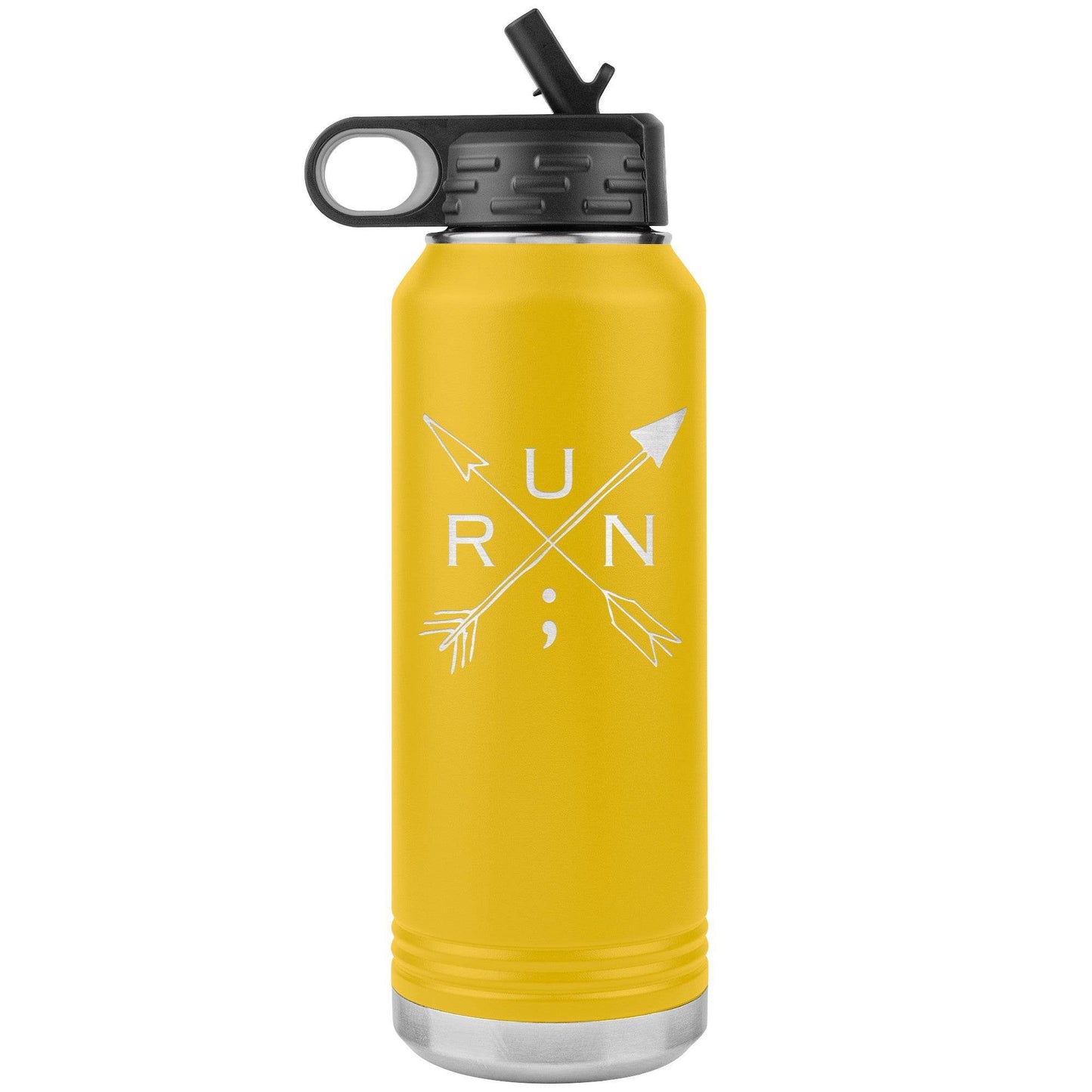 Run Arrows - 32 oz Insulated Water Bottle