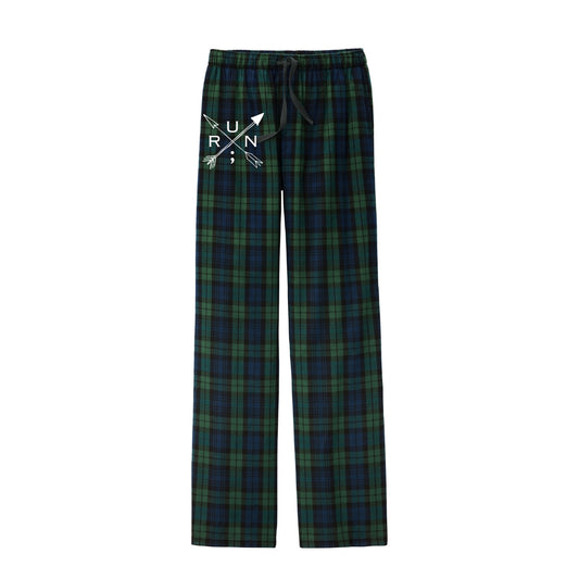 Run Arrows Flannel Plaid Pajama Pant