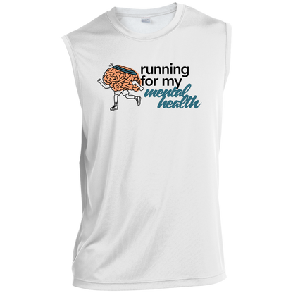 Running for My Mental Health - Sleeveless Performance Tee