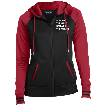 Run and Defeat - Fitted Sport-Wick® Full-Zip Hooded Jacket