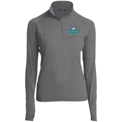 Rainbow Running for Mental Health - Fitted 1/2 Zip Performance Pullover