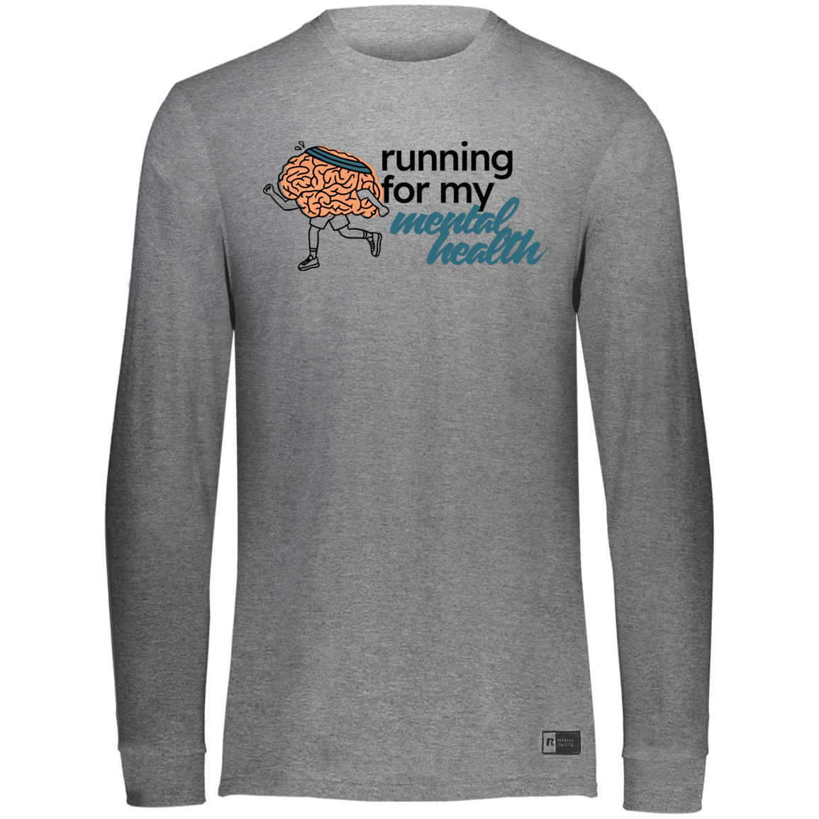Running for My Mental Health - Dri-Power® Long Sleeve Essential Athletic Tee