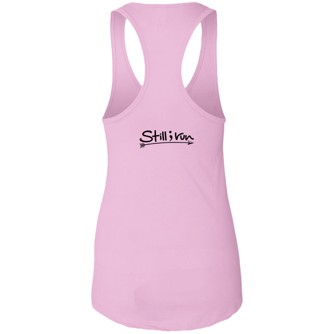 Running for My Mental Health - Fitted Racerback Tank